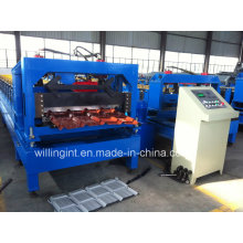 Trapezoidal Color Metal Tile IBM Roof Sheet Roll Forming Machine